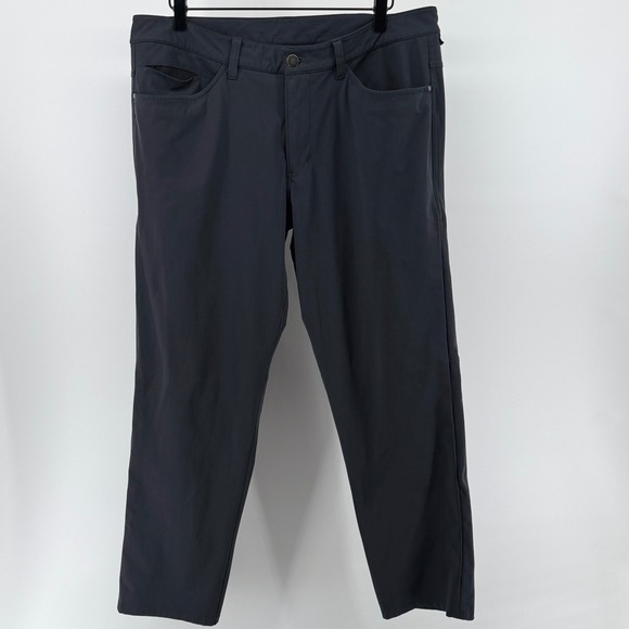 Lululemon Other - Lululemon ABC Pant Mens 34x28 Dark Grey Classic Fit Warpstreme Trouser M5583S